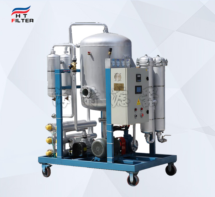 電廠(chǎng)電容器油脫水除雜真空濾油機
